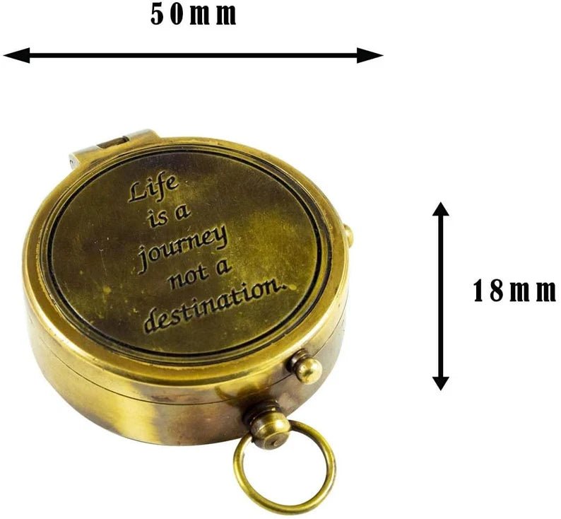 Custom engraved compass, the perfect Father’s Day gift, engraved with a personalized message.