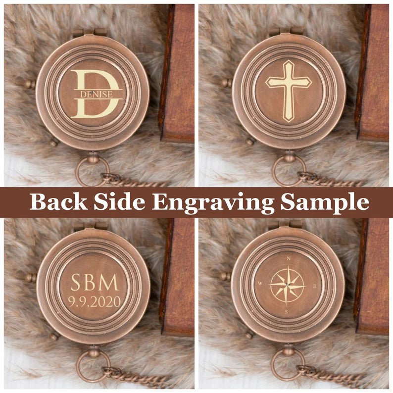 Personalized Nautical Compass, 8th Anniversary Gift for Men, Gifts For Your Loved One's, Unique Groomsmen Gift Ideas, Best Man Wedding Gift - Retro Handicrafts