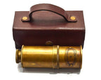 Personalized Telescope With Leather Case - Engraved Spyglass - Gift for your Loved Ones - Groomsmen gift - Gift for Him - Anniversary gift - Retro Handicrafts