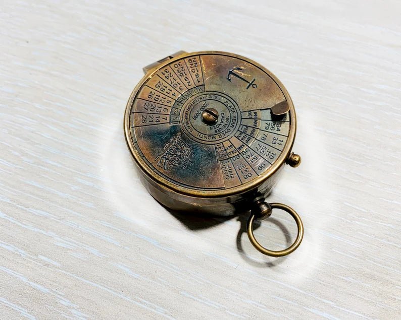 Solid brass vintage nautical compass with rugged design and premium craftsmanship.
