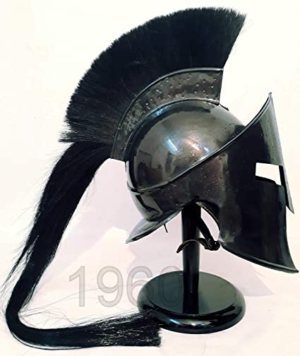 Retro 300 King Leonidas Spartan Helmet - 300 Movie Solid Steel Helmet Medieval Gift - Retro Handicrafts