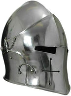 Retro SCA LARP Medieval Helmet 18 ga Warrior Costume Replica Full Steel Helmet Gift - Retro Handicrafts