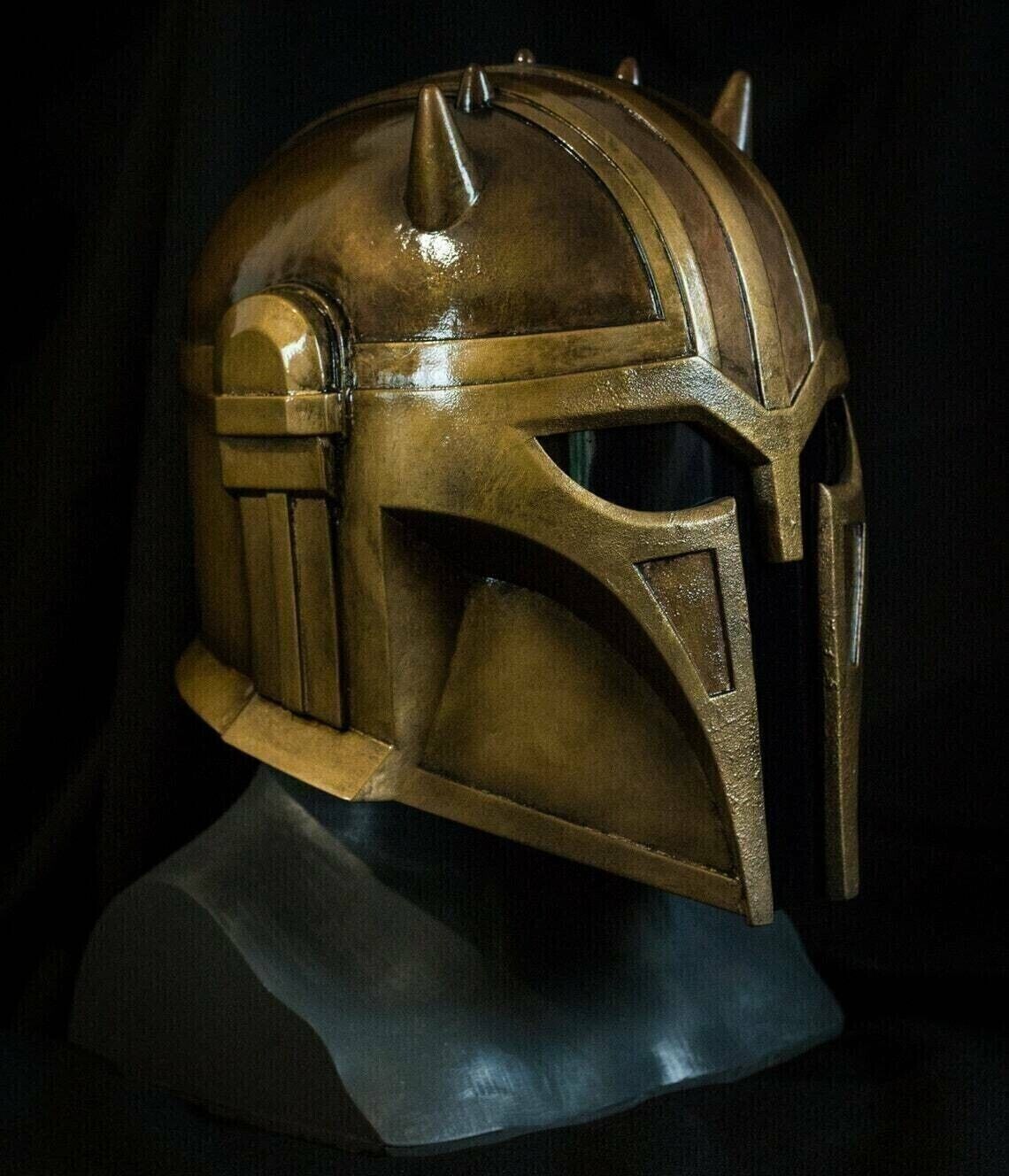 Mandalorian Helmet Armorer Helmet Antique Finish by Star Wars Mandalorian Series