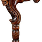 36'' wooden walking stick with skull handle, perfect as a thoughtful gift for seniors or for daily use.