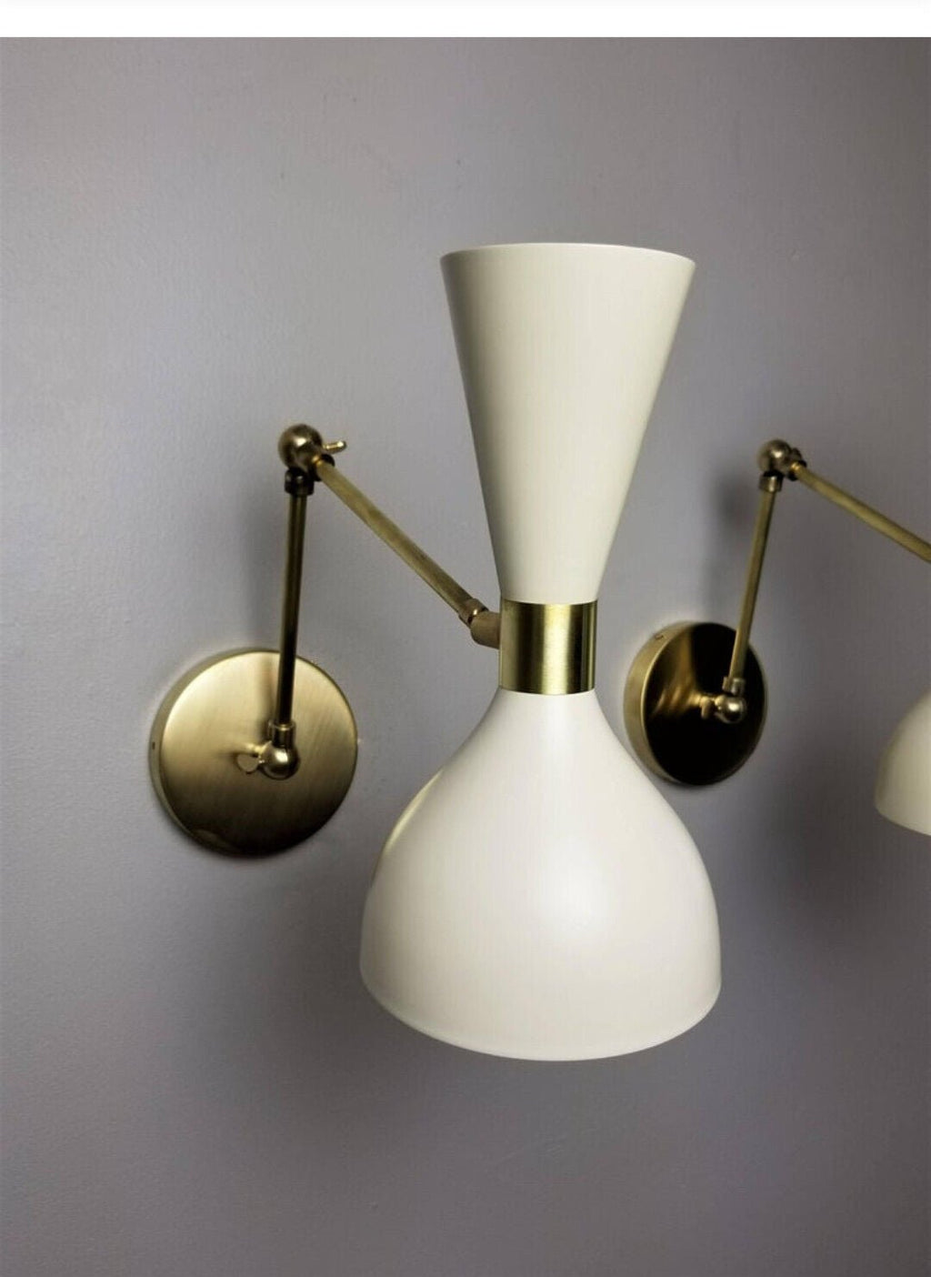 Set Of 2 Italian Sconces Adjustable Wall Lamps In Stilnovo Style Wall Light - Retro Handicrafts