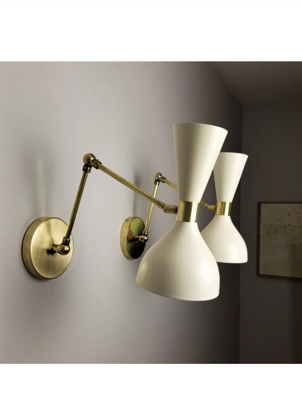 Set Of 2 Italian Sconces Adjustable Wall Lamps In Stilnovo Style Wall Light - Retro Handicrafts