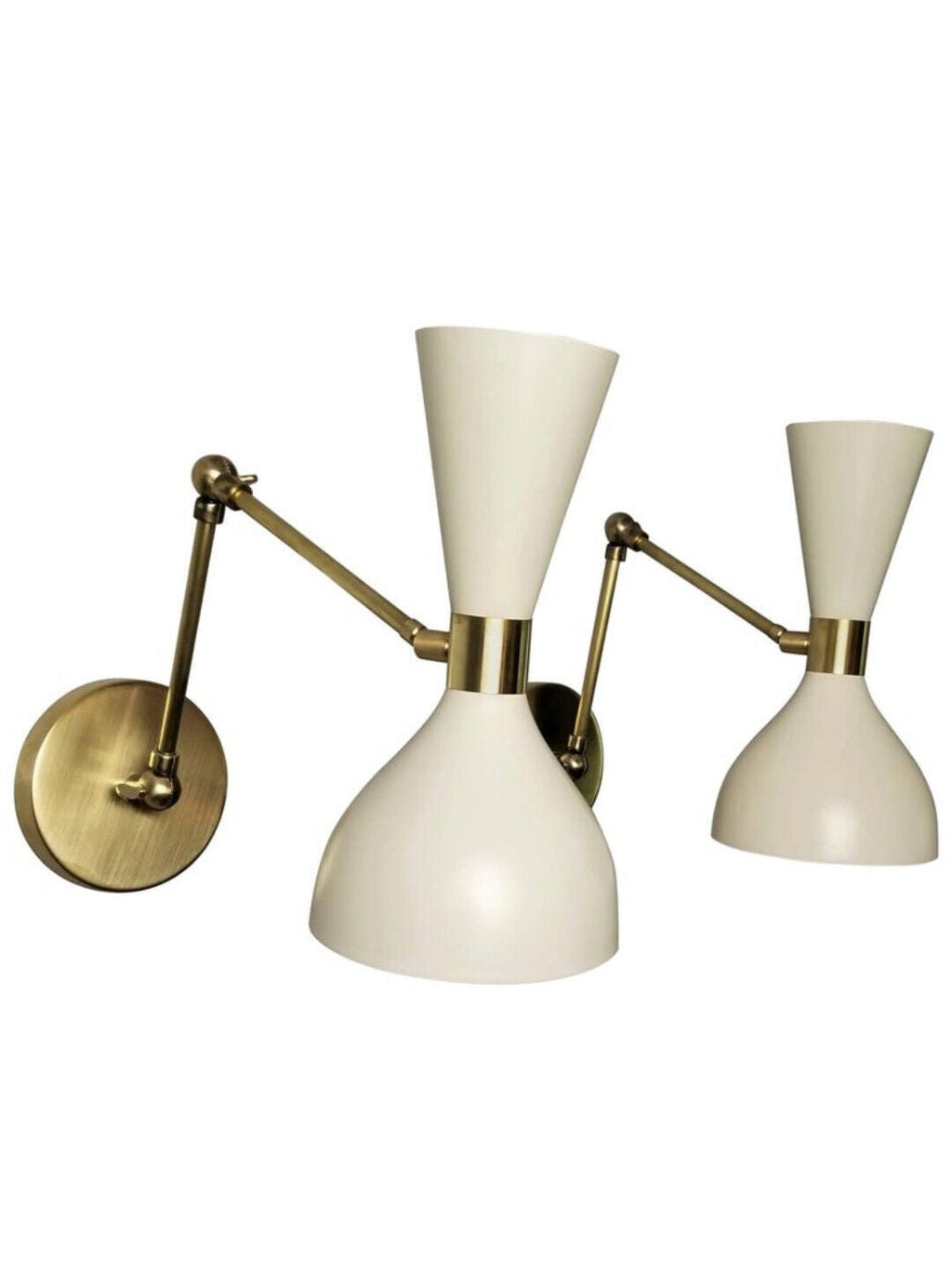 Set Of 2 Italian Sconces Adjustable Wall Lamps In Stilnovo Style Wall Light - Retro Handicrafts