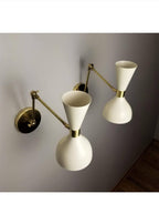 Set Of 2 Italian Sconces Adjustable Wall Lamps In Stilnovo Style Wall Light - Retro Handicrafts