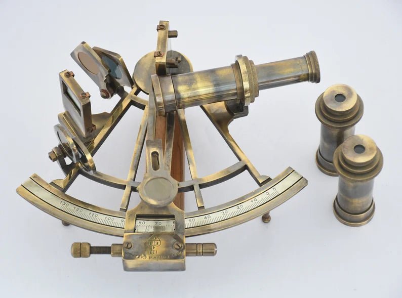 Sextant Nautical Sextant 7" inch Brass Solid Working Handmade Antique Boat Navigation Vintage Sextant - Retro Handicrafts