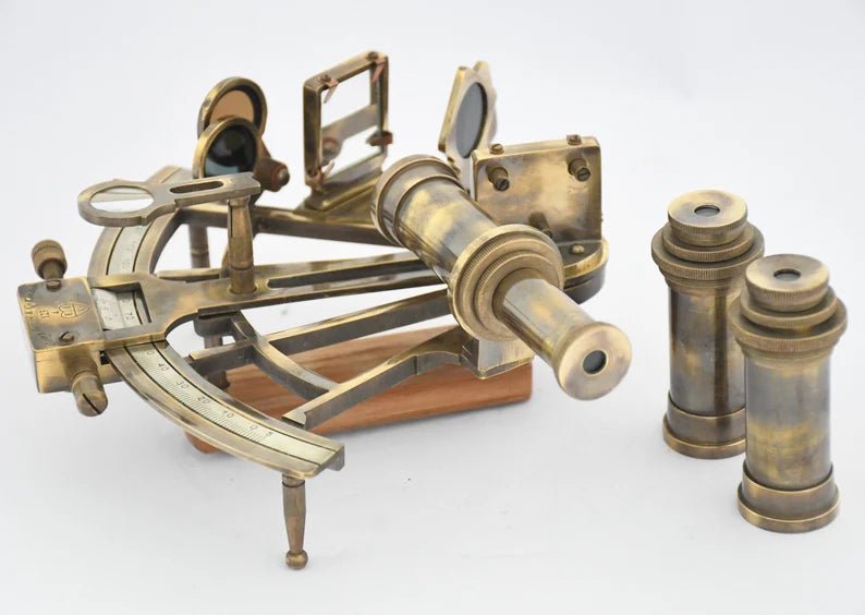 Sextant Nautical Sextant 7" inch Brass Solid Working Handmade Antique Boat Navigation Vintage Sextant - Retro Handicrafts