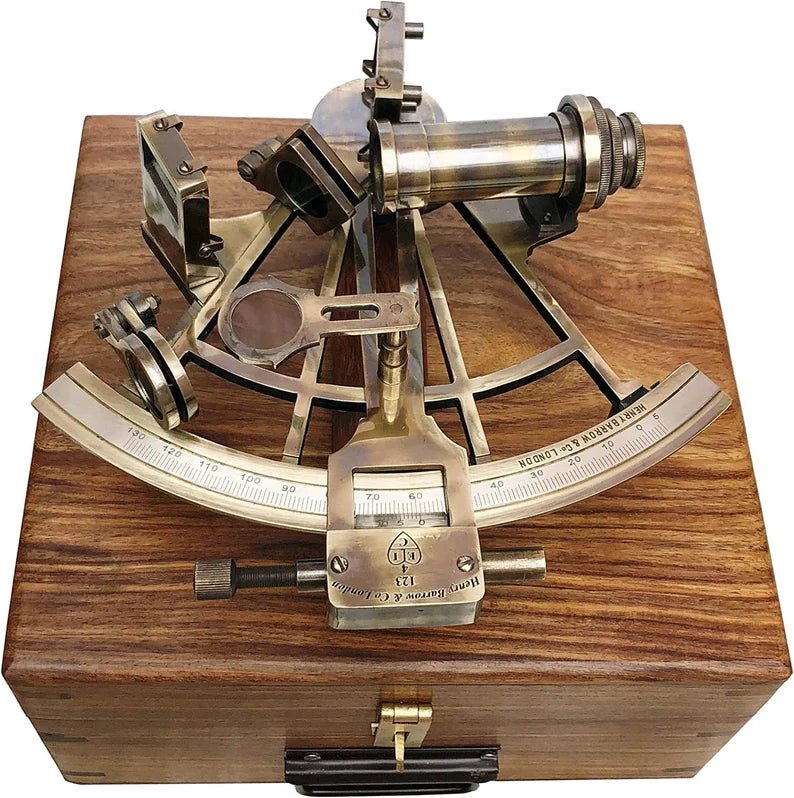 Sextant Nautical Sextant 7" inch Brass Solid Working Handmade Antique Boat Navigation Vintage Sextant - Retro Handicrafts