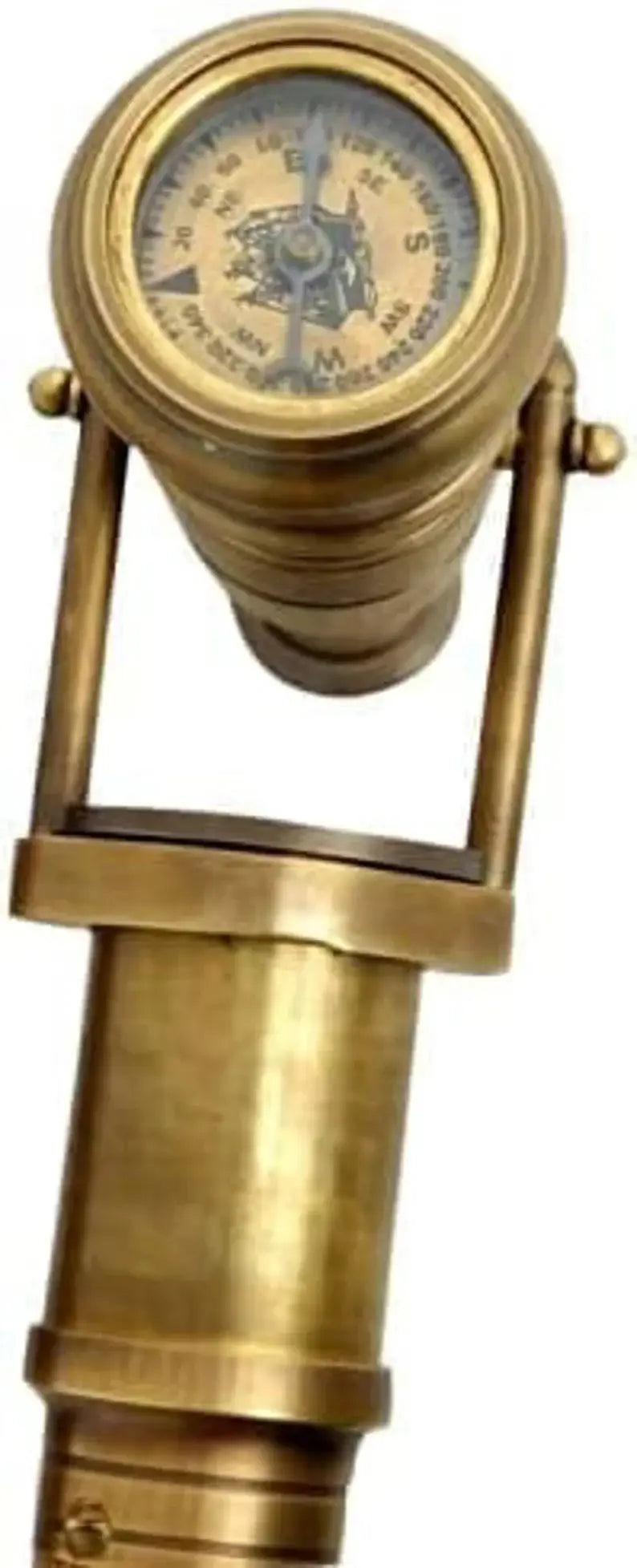 Sheesham wood and brass walking stick, handmade and ideal as a gift for senior citizens and collectors.