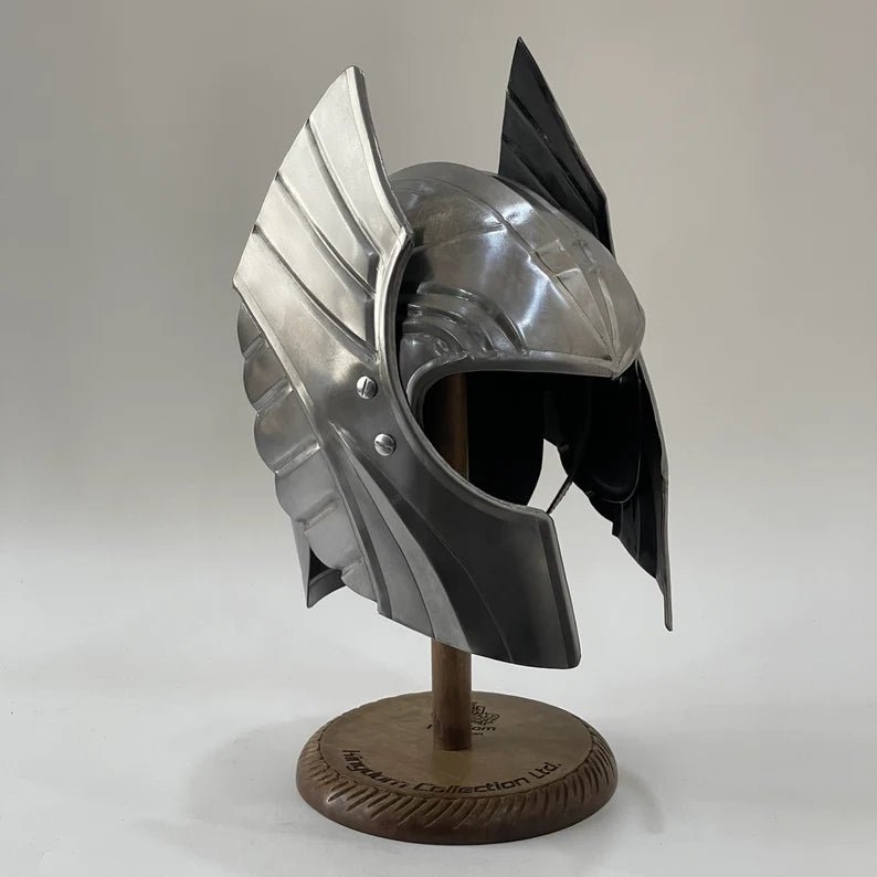 Thor Love and Thunder Movie Helmet 18 Gauge Metal Wing Rotator Thor Helmet with Stand Perfect Gift for Thor Lover - Retro Handicrafts