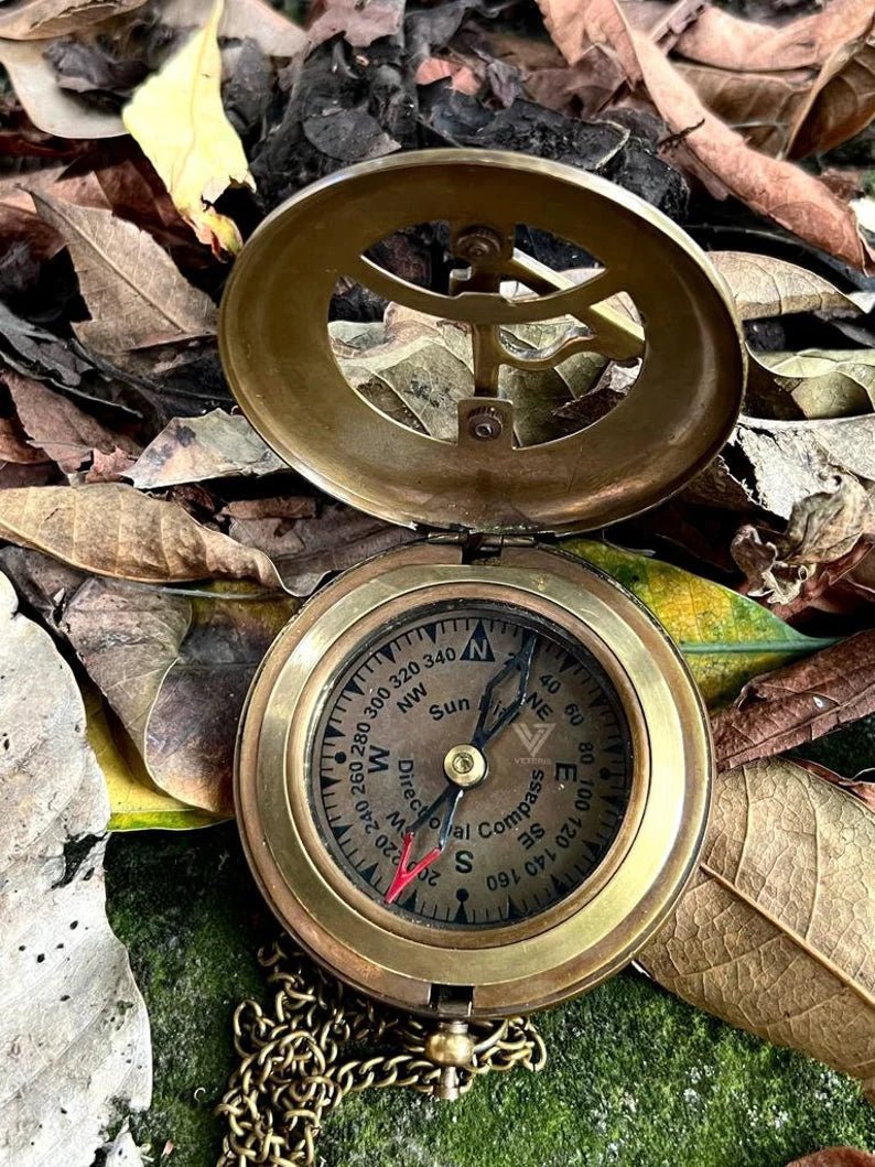 Unique handcrafted brass compass, ideal as a gift for children on religious milestones