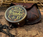 Unisex brass compass that is perfect for everyday use and makes a thoughtful gift for all ages.