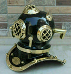 U.S Navy Mark IV Divers Mini Diving Helmet Gift Item Brass Black Finish Scuba - Retro Handicrafts