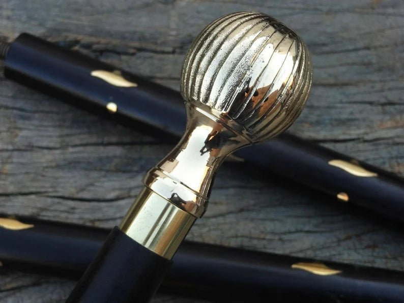 Victorian Handle Vintage Style Wooden Walking Cane - Retro Handicrafts