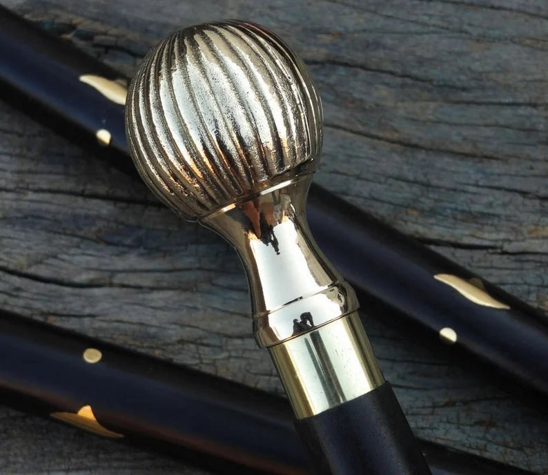 Victorian Handle Vintage Style Wooden Walking Cane - Retro Handicrafts