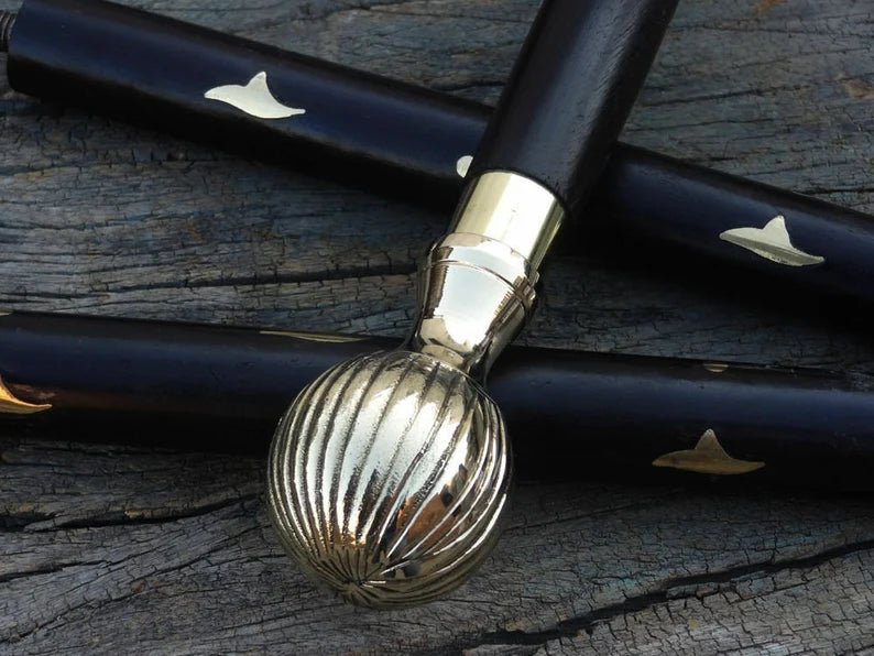 Victorian Handle Vintage Style Wooden Walking Cane - Retro Handicrafts