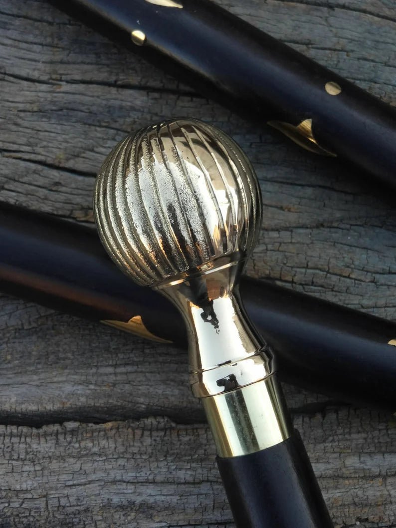 Victorian Handle Vintage Style Wooden Walking Cane - Retro Handicrafts