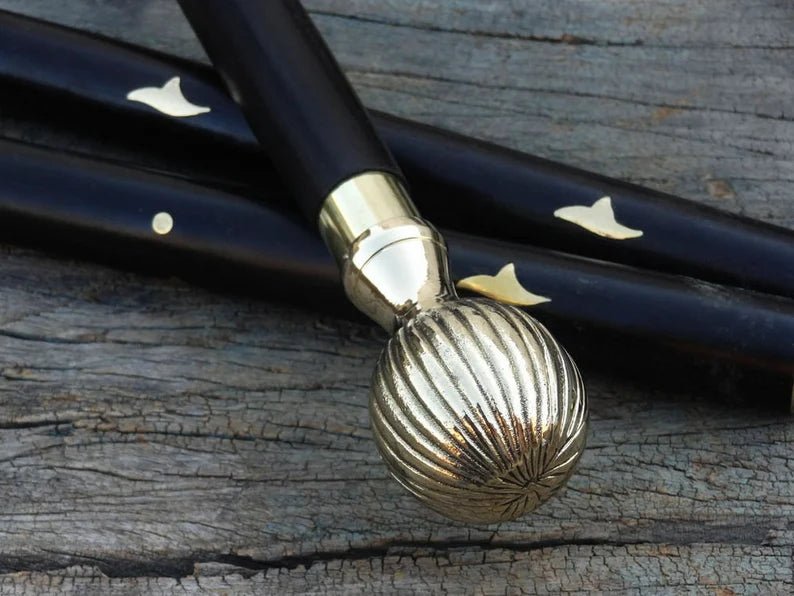 Victorian Handle Vintage Style Wooden Walking Cane - Retro Handicrafts