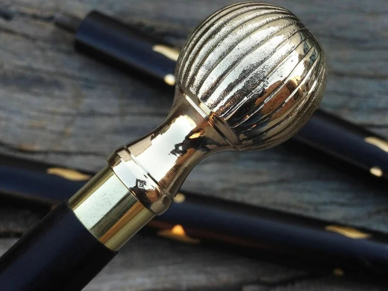 Victorian Handle Vintage Style Wooden Walking Cane - Retro Handicrafts