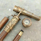 Victorian Spy Telescope & Antique Compass Brass Handle Wooden Walking stick Cane - Retro Handicrafts