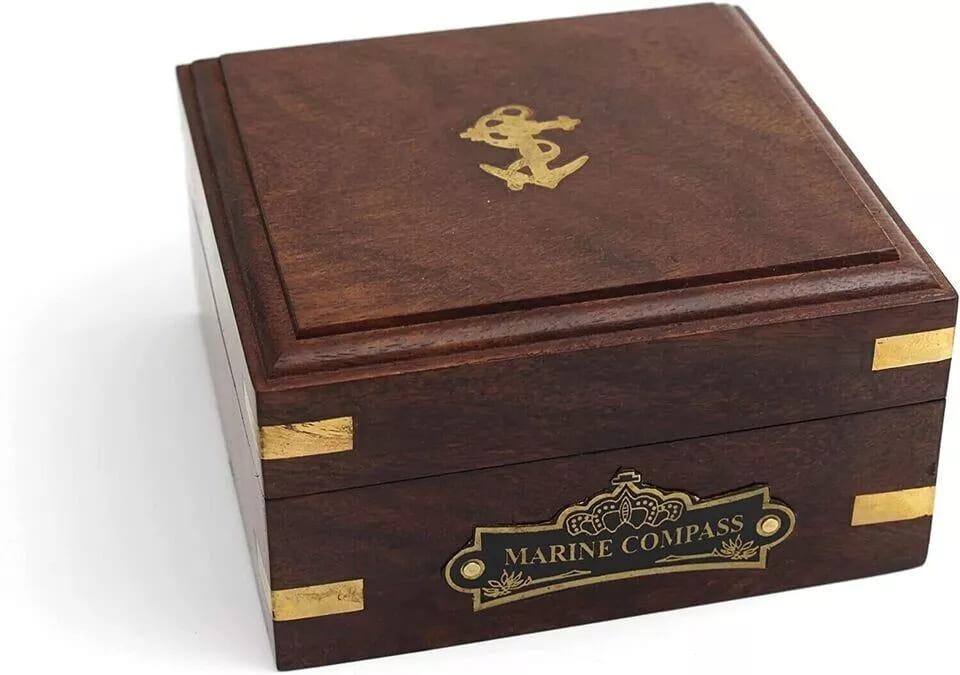 Vintage Marine WEST London Brass Sundial Compass – Nautical Decor - Retro Handicrafts