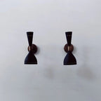 Wall Sconce Diabolo Pair of Modern Italian Wall Lights Sconce Full Black Wall Fixture Lamps - Retro Handicrafts