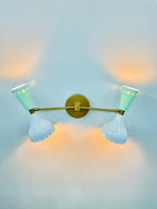 Wall Sconce Diabolo Pair of Modern Italian Wall Lights Wall Fixture Lamps - Retro Handicrafts