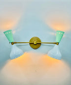 Wall Sconce Diabolo Pair of Modern Italian Wall Lights Wall Fixture Lamps - Retro Handicrafts