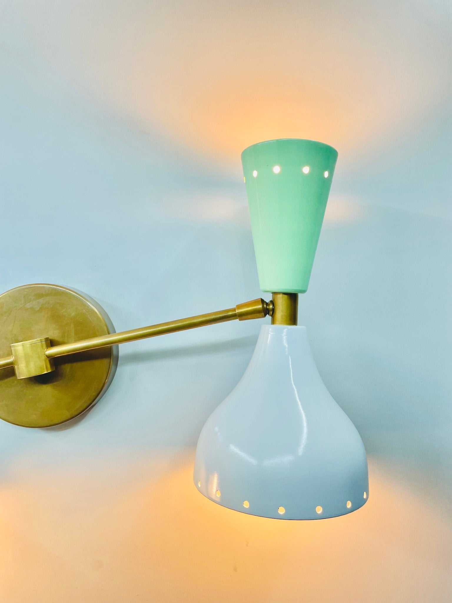 Wall Sconce Diabolo Pair of Modern Italian Wall Lights Wall Fixture Lamps - Retro Handicrafts