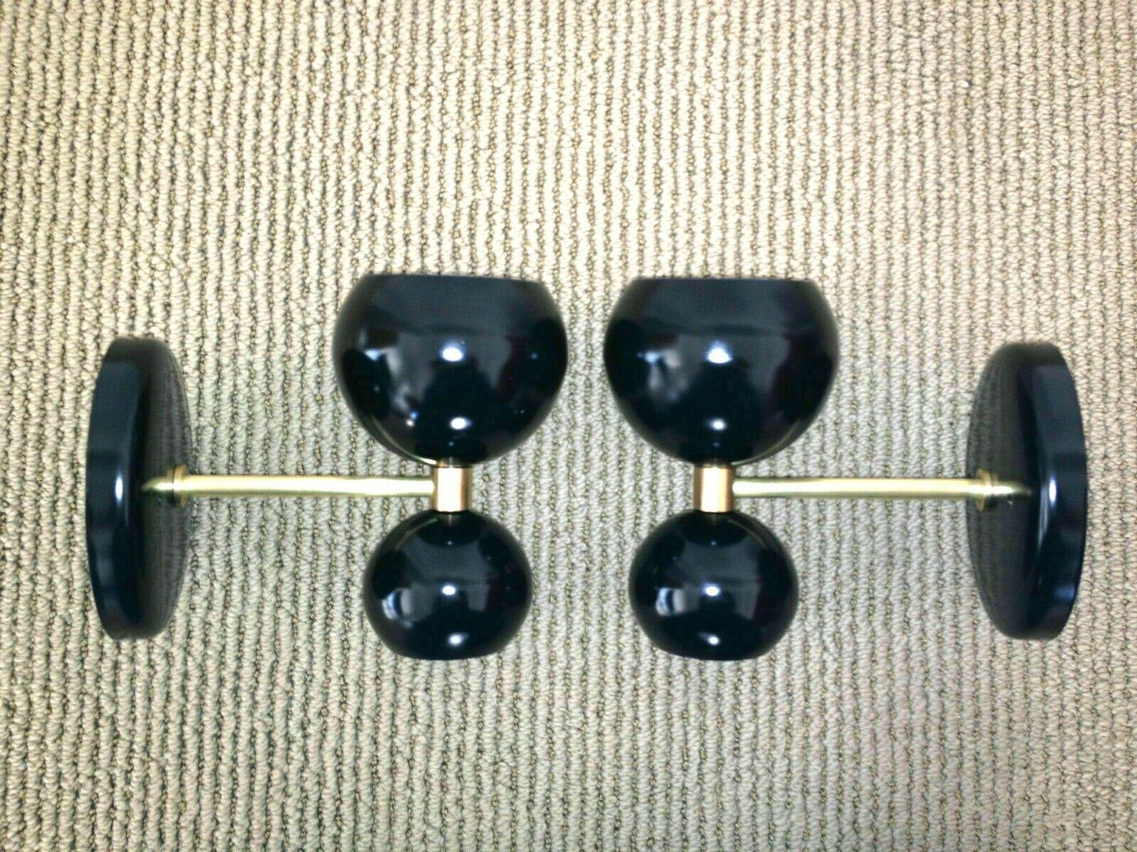 Wall Sconce Modern Painted Pair of Italian Double light Mid Century Wall Lamps - Retro Handicrafts