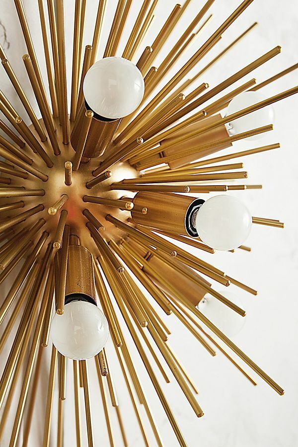 Wall Sconce Sputnik Flush Mount Brass Mid Century Lamps Lighting Wall Fixture - Retro Handicrafts
