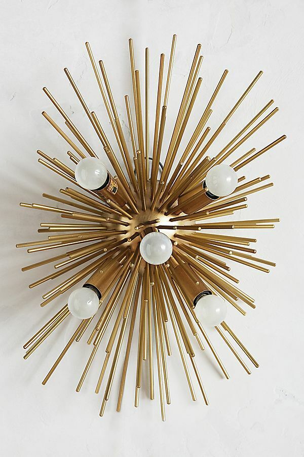 Wall Sconce Sputnik Flush Mount Brass Mid Century Lamps Lighting Wall Fixture - Retro Handicrafts