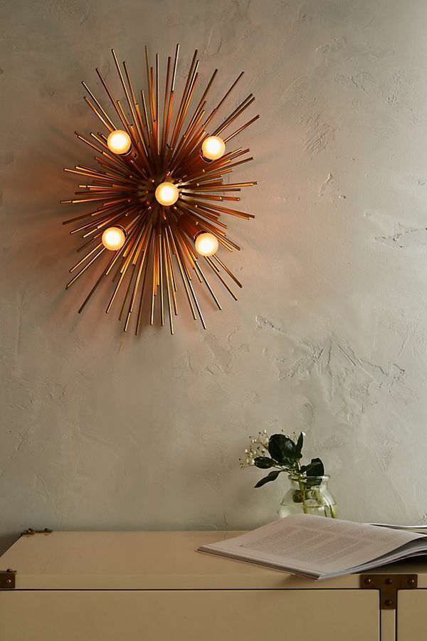 Wall Sconce Sputnik Flush Mount Brass Mid Century Lamps Lighting Wall Fixture - Retro Handicrafts