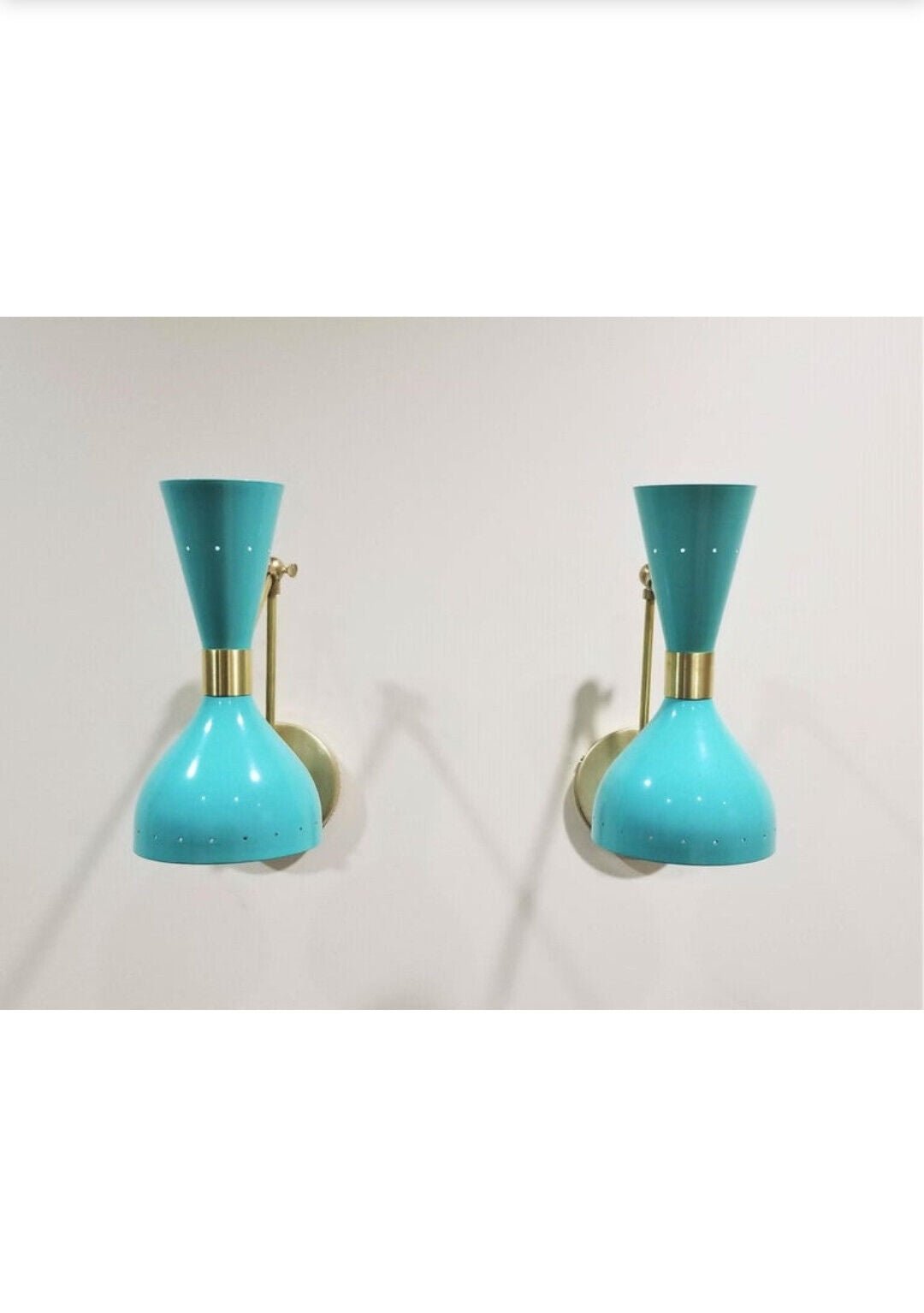 Wall Sconces Italian Adjustable Wall Lamps In Stilnovo Style Wall Light Set of 2 - Retro Handicrafts