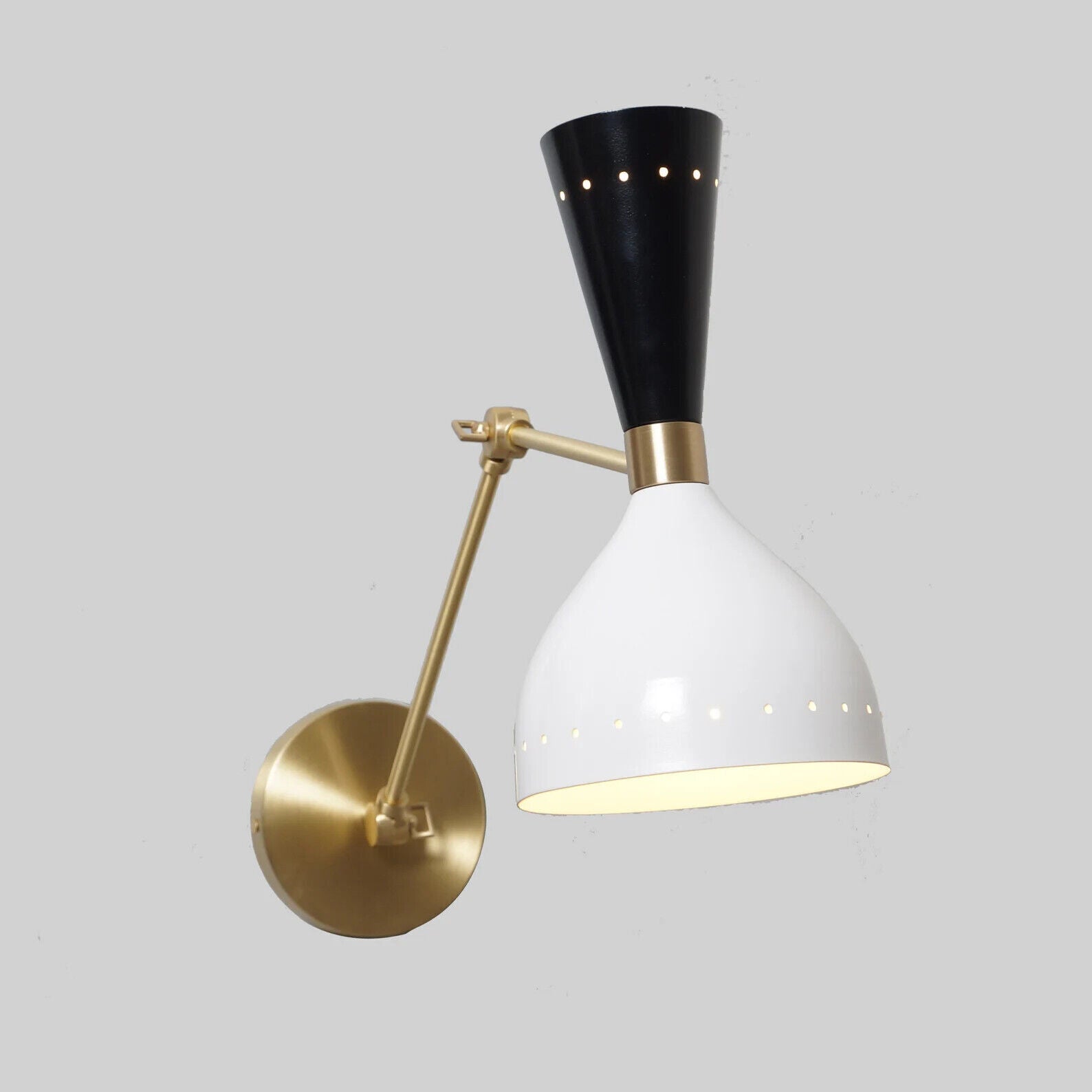 Wall Sconces Italian Adjustable Wall Lamps In Stilnovo Style Wall Light Set of 2 - Retro Handicrafts