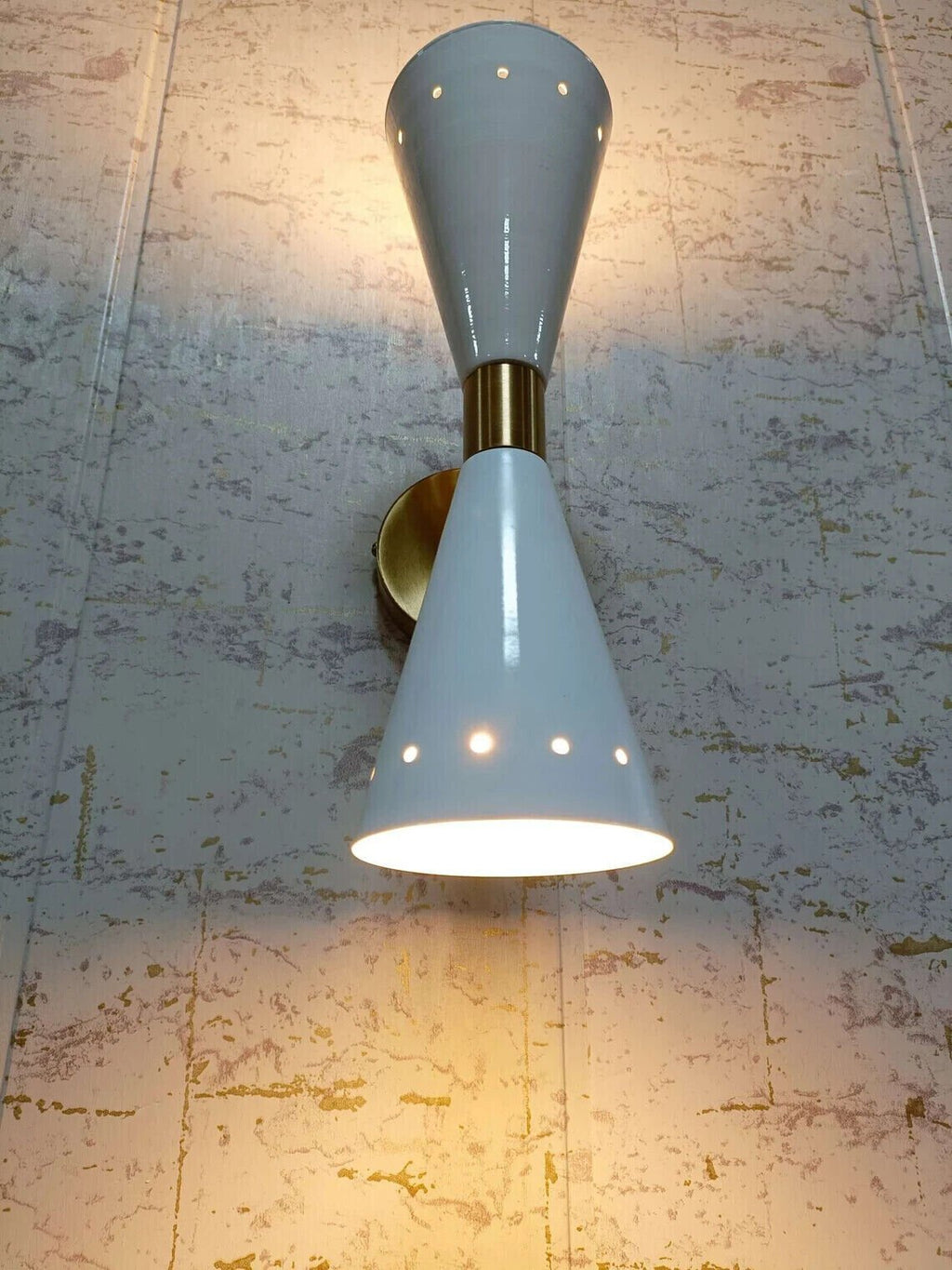 White Wall Sconce Diabolo Modern Italian Wall Lights White Wall Fixture pair - Retro Handicrafts