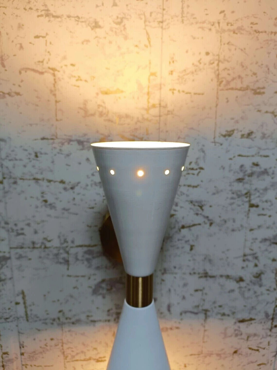 White Wall Sconce Diabolo Modern Italian Wall Lights White Wall Fixture pair - Retro Handicrafts