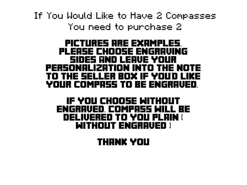 Your Tommy Your Tubbo Compass Necklaces, Personalized Compass Necklace, 2 pcs Engraved Compass Necklace, Working Compass, Small Necklace - Retro Handicrafts