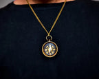 Your Tommy Your Tubbo Compass Necklaces, Personalized Compass Necklace, 2 pcs Engraved Compass Necklace, Working Compass, Small Necklace - Retro Handicrafts