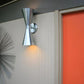 Atomic 50's 60's style mid-century modern bow tie dual cone wall sconce lamp