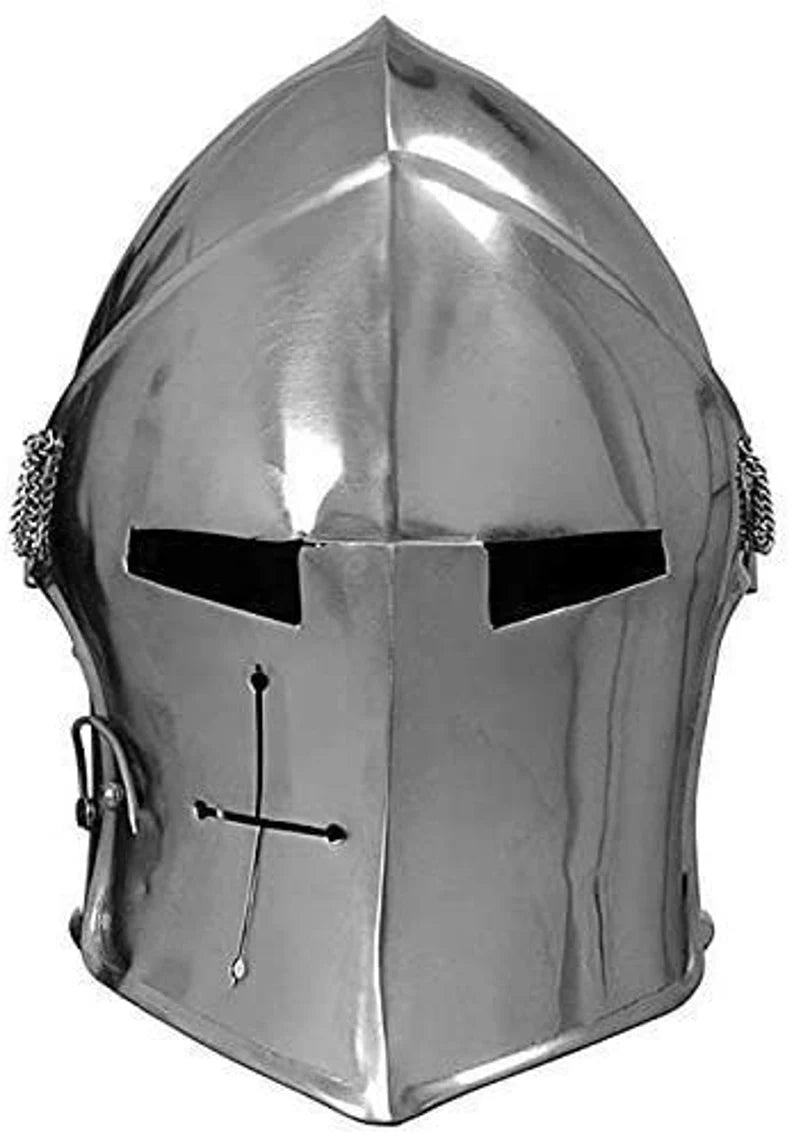 Medieval Barbuta Helmet Knights Templar Crusader Armor Helmet