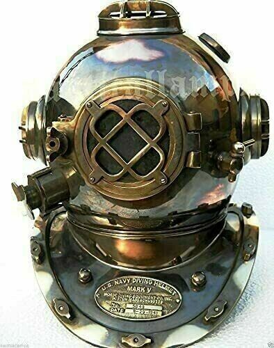 Diving Helmet Antique Full Size Helmet Of The Deep Sea US Navy Mark V
