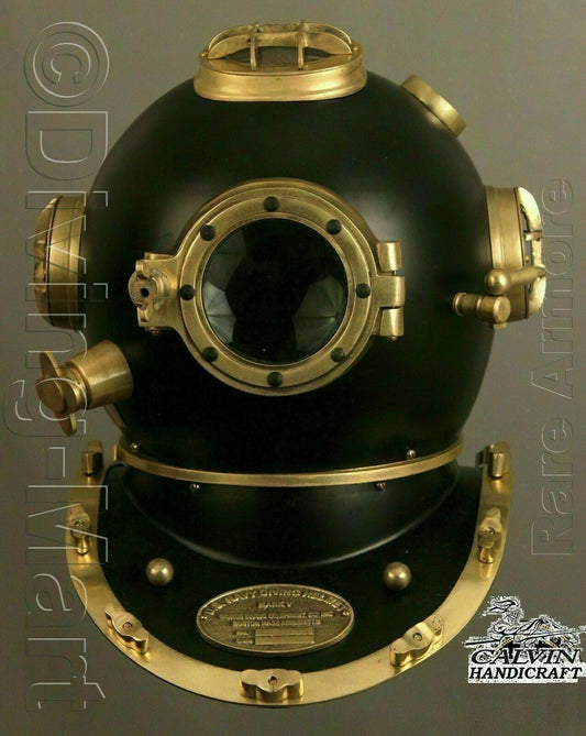 Diving Helmet U.S Navy Mark V Deep Sea Antique Scuba Vintage