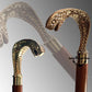 Walking Stick Cobra Snake Head Classic Victorian Style Brass Walking Stick