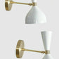 Wall Sconce White Diabolo Pair of Modern Italian Wall Lights Wall Fixture Lamps