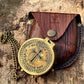 Directional Engraved Compass Working May Your Faith Always Guide You, Baptism Gifts With Leather Case or Wooden Case for Loved Ones, Son