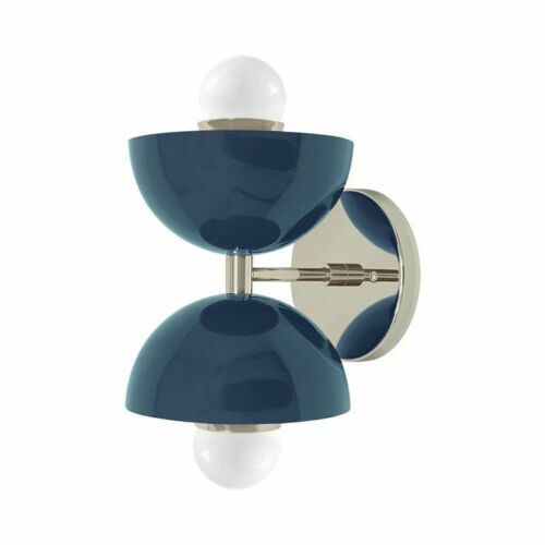 Double Sconce Cup Mid Century Double Shade Wall Fixture Lamps Lighting Sconce